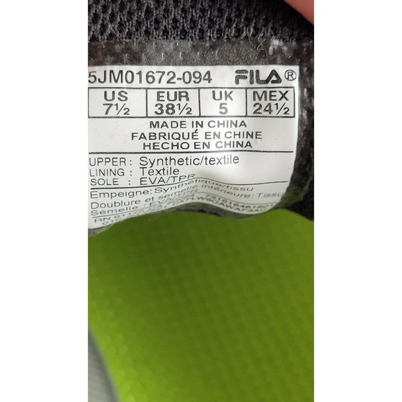 Ladies Fila Athletic Sneaker size 7.5x med New - Picture 5 of 5